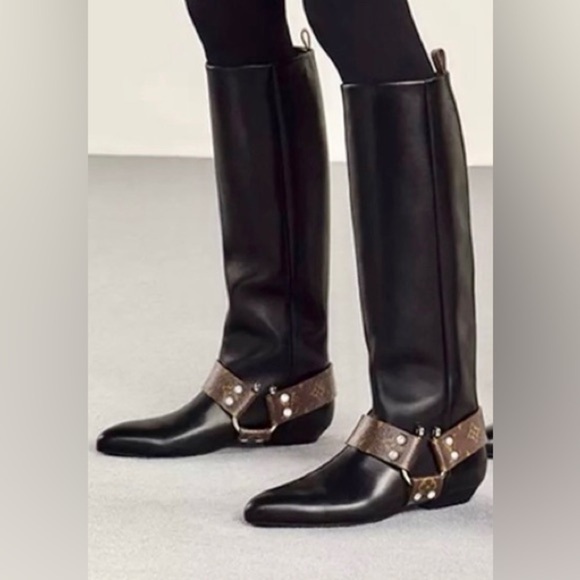 🌸 Authentic Louis Vuitton Rhapsody riding boots in size 40 - Picture 14 of 14